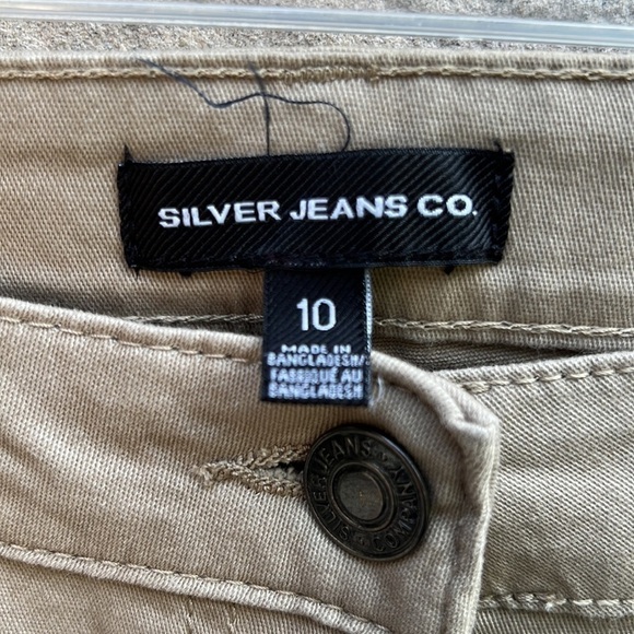 Silver Jeans “Ashley” High Waist Wide Leg Khakis Sz 10 - Picture 6 of 11
